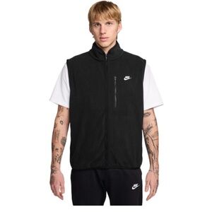 Nike men's fleece sleeveless vest black